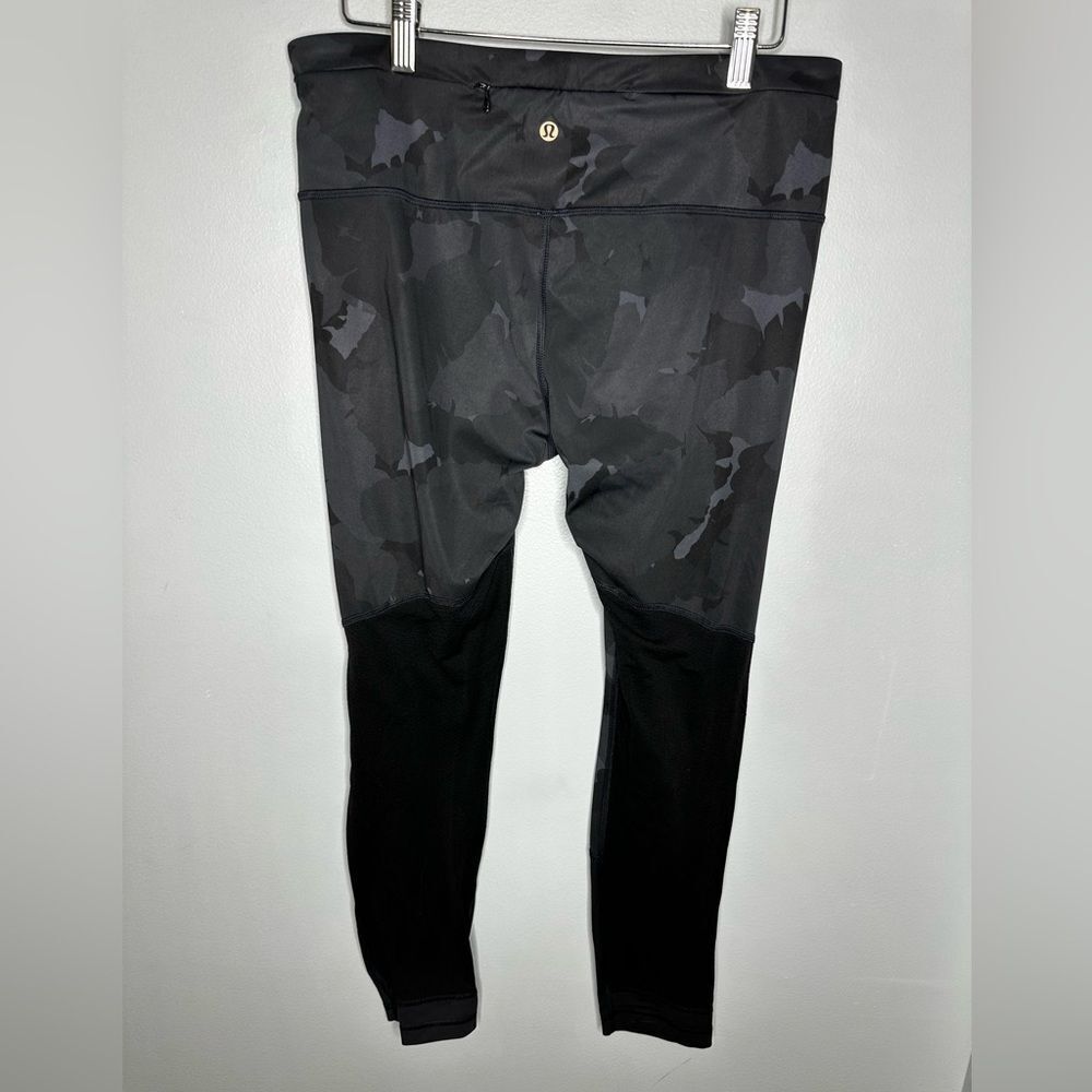 Lululemon All You Need Tight *Full-On Luxtreme Blue Black Camo Sz 10
